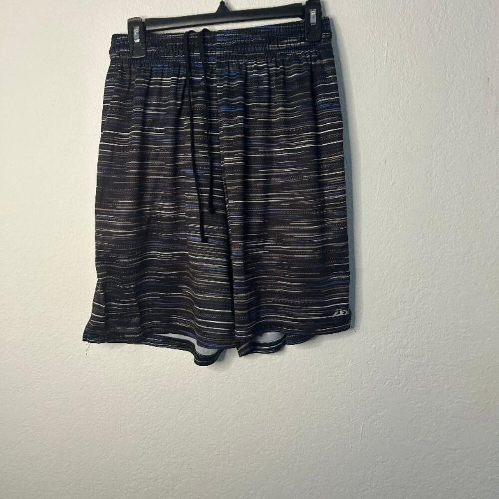 Multicolored Striped Active Shorts